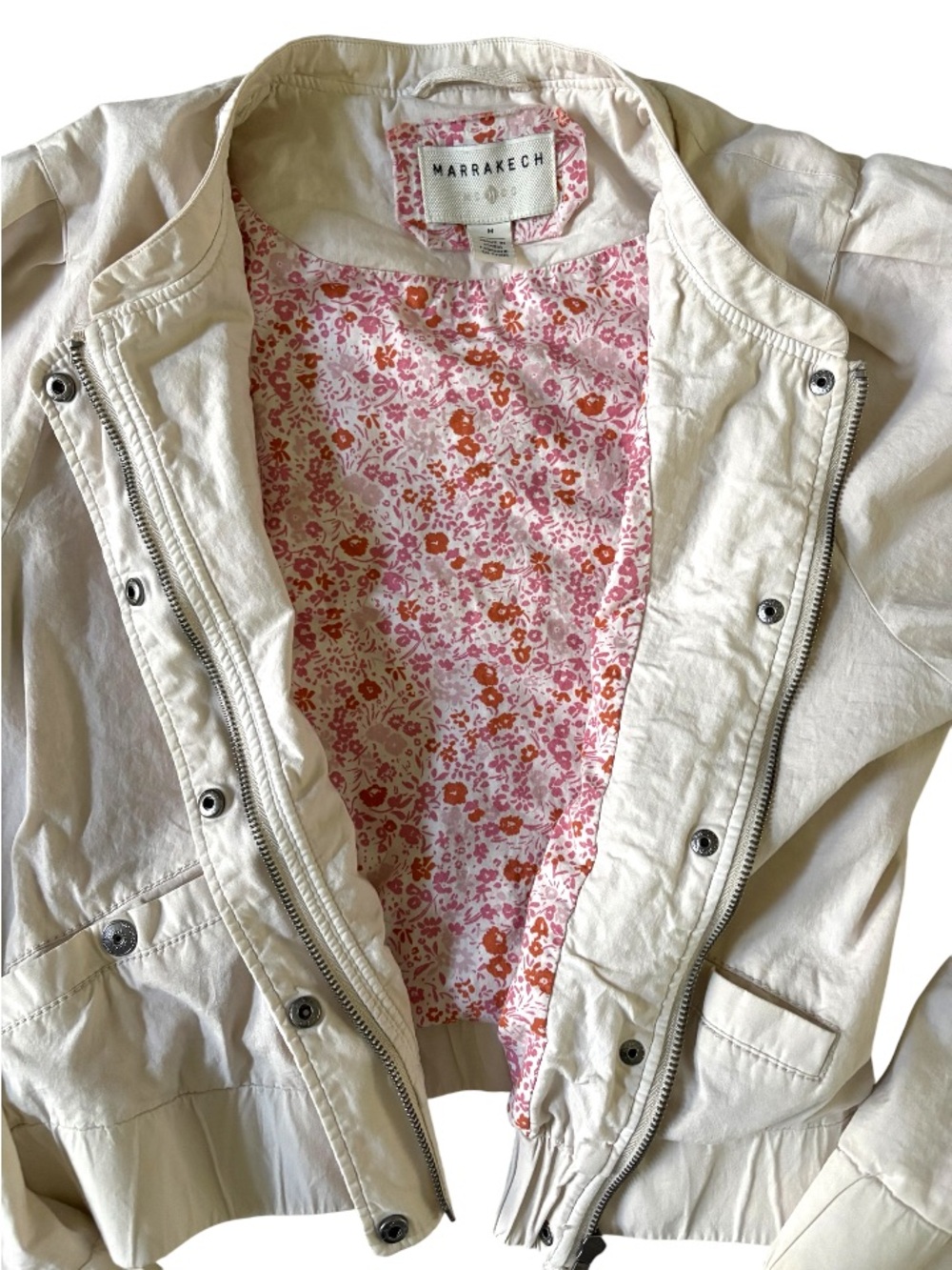 MARRAKECH➕ANTHROPOLOGIE Crop Bomber Jacket - Picture 1 of 8